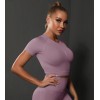 Бесшовная футболка Crop T-shirt model 23 (Rosy pink)